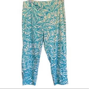 Print capris teal & white by R.Q.T. size 12😍